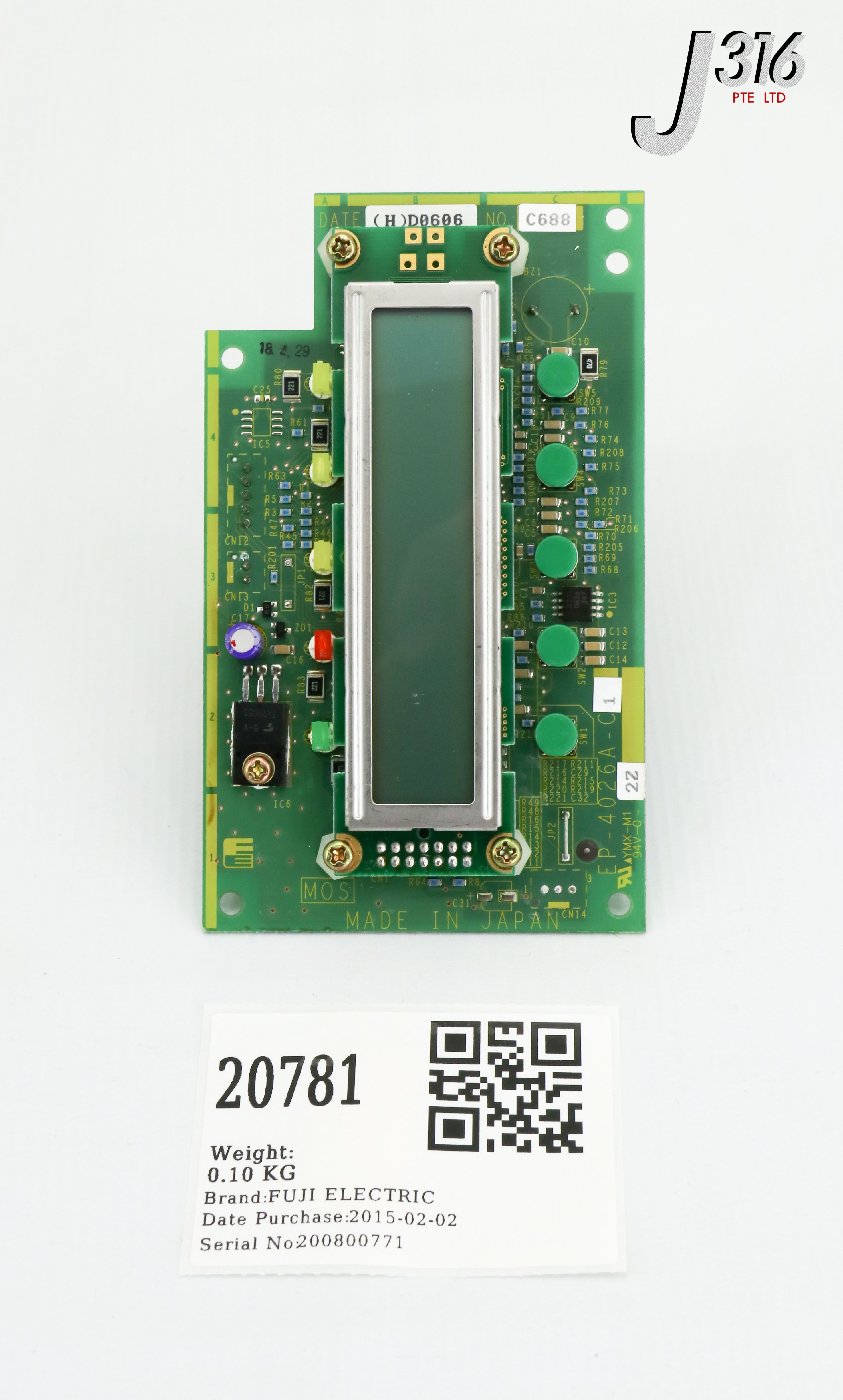 20781 FUJI ELECTRIC PCB, DISPLAY BOARD EP-4026A-C1 | eBay